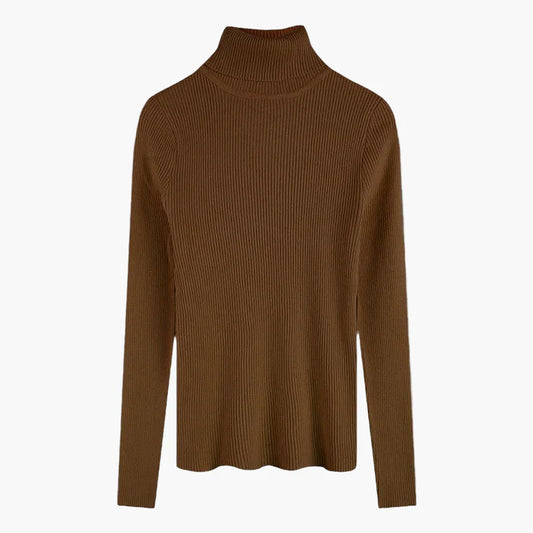 Damen Rollkragenpullover Langarm Basic Stil – Ideal für Alltag und Büro