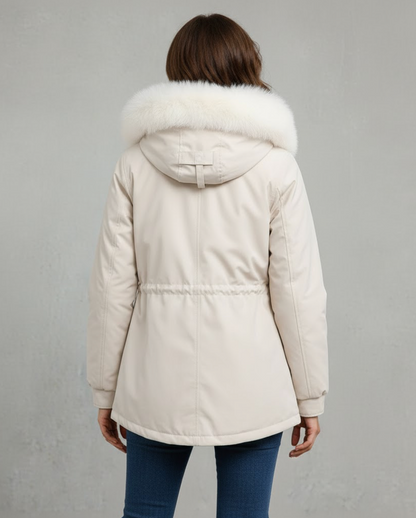 Damen Wintermantel mit Kapuze – Eleganter Parka für kalte Tage, modischer Alltagsbegleiter