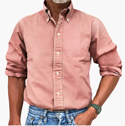 Men's Casual Shirt Classic Long Sleeve – Versatile Business & Casual Shirt