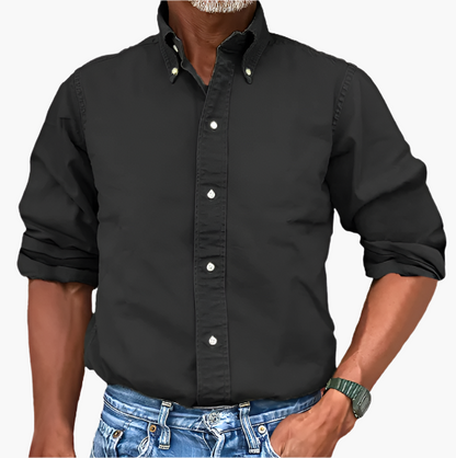 Men's Casual Shirt Classic Long Sleeve – Versatile Business & Casual Shirt