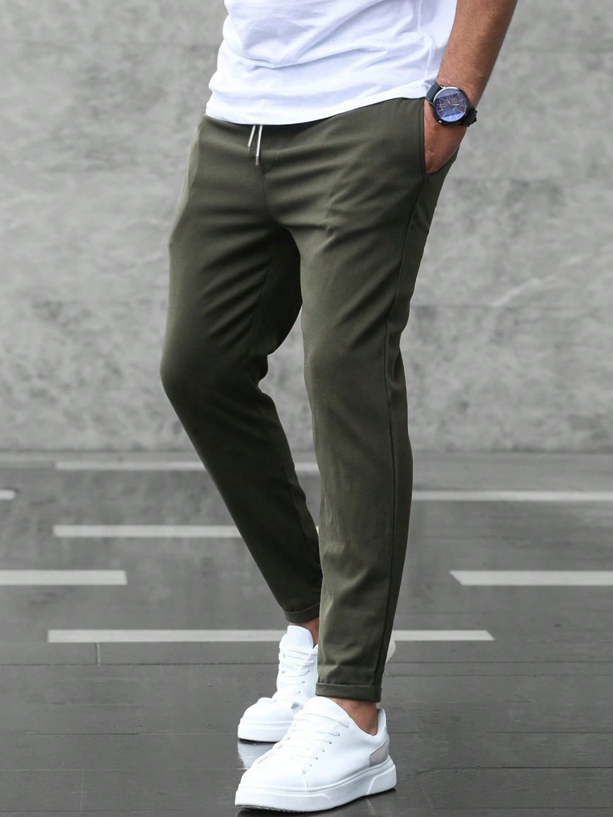 Men's Slim-Fitting Sweatpants – Sporty Casual Look for Everyday Life & Exercise