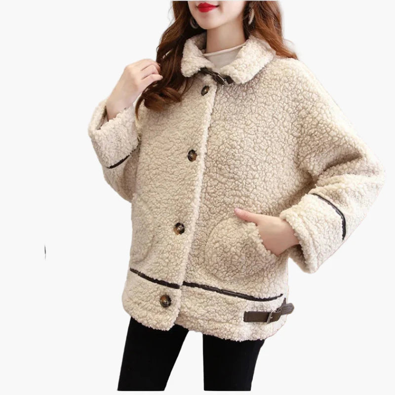 Women's Teddy Fur Jacket – Fashionable Casual Coat for Autumn and Winter