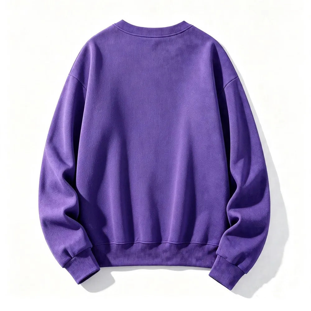 Oversized Sweatshirt Rundhals Langarm Pullover Damen Freizeit