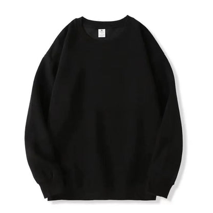 Unisex Long-Sleeve Crew-Neck Basic Pullover Sweatshirt