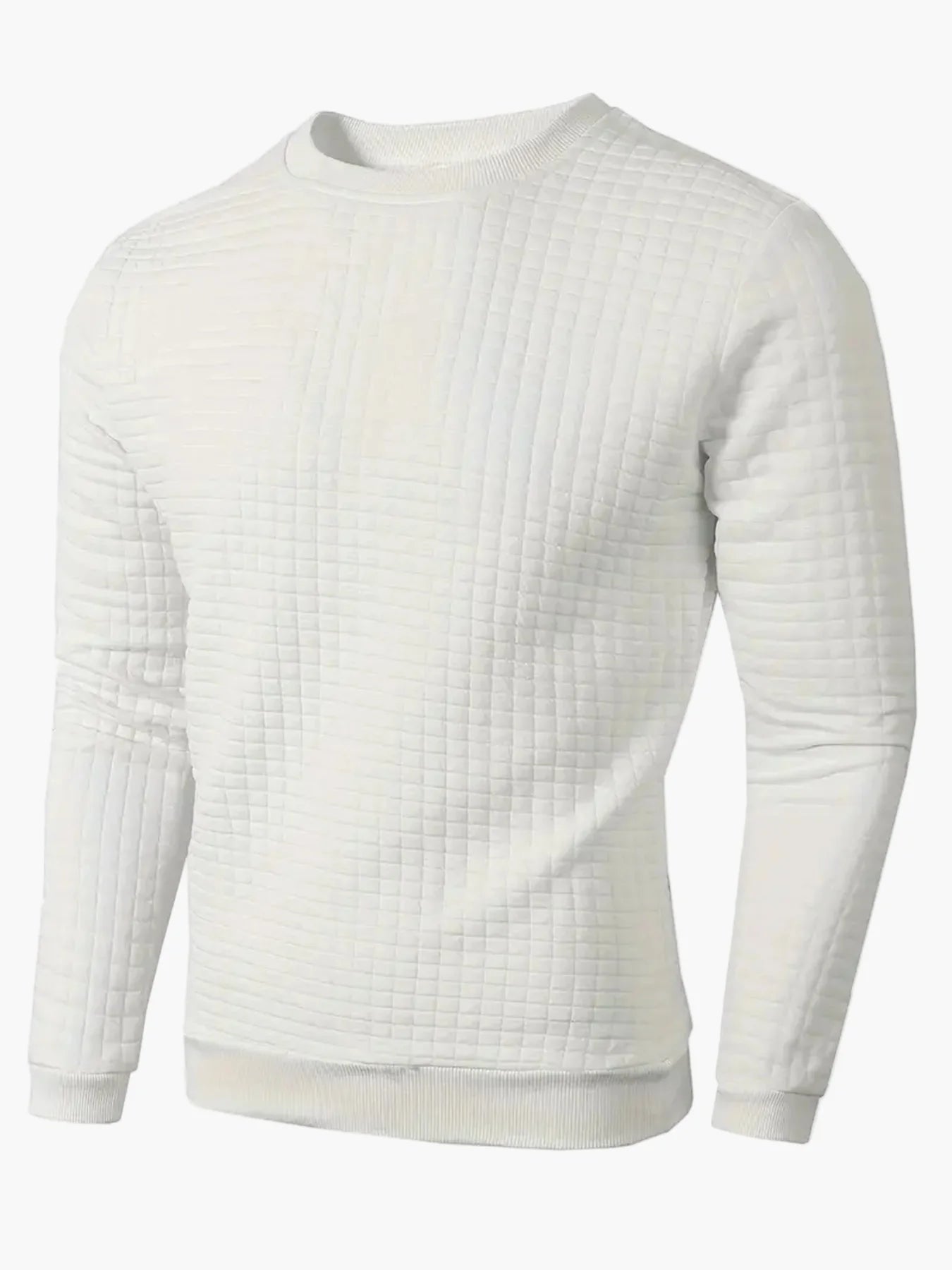 Men's sweatshirt with check pattern – Casual style for everyday and leisure