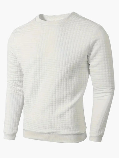Men's sweatshirt with check pattern – Casual style for everyday and leisure