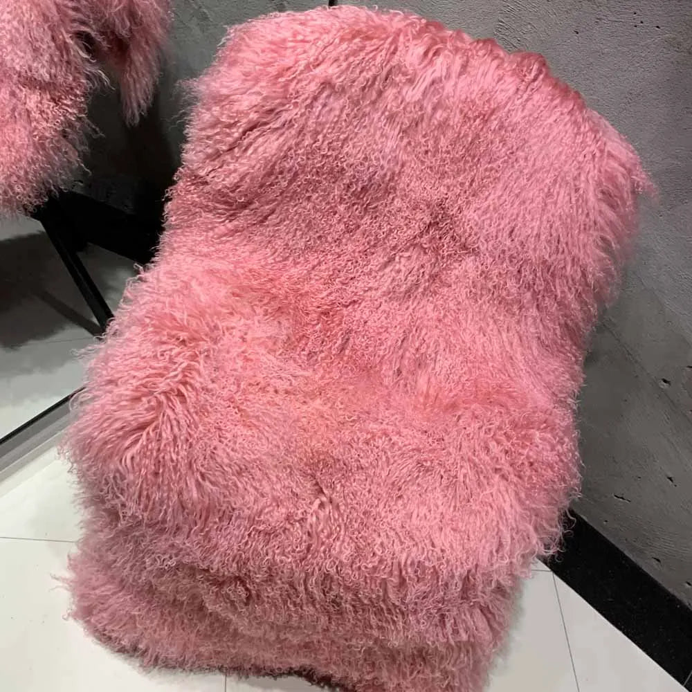 Women's Coat with Long Faux Fur Collar Long Sleeve Fluffy Teddy Coat
