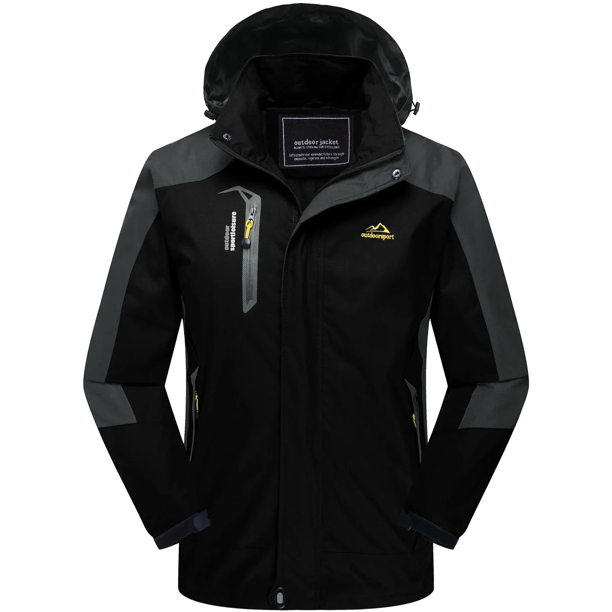 Outdoor Funktionsjacke für Herren – winddicht & wasserabweisend mit Kapuze