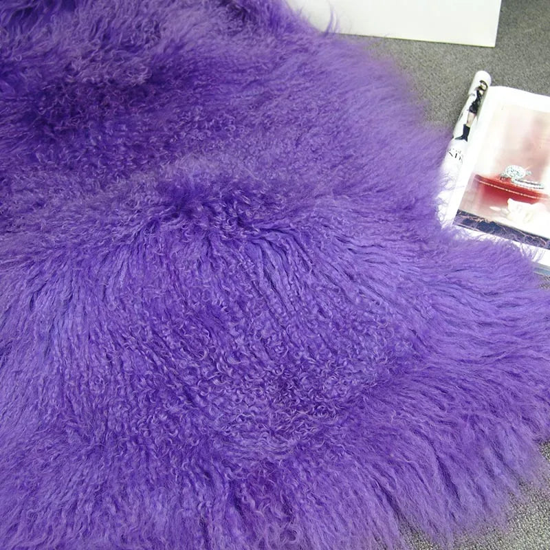 Damen Faux-Lammfell Mantel Langarm Zottelig Kunstfell Jacke