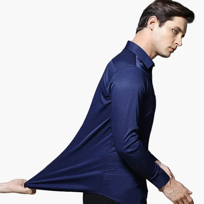 Men's Business Stretch Shirt – Modern, Comfortable Long-Sleeve Shirt for Office & Everyday Use