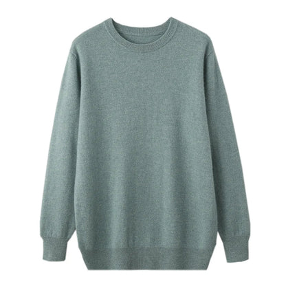 Men's Crew-Neck Sweater, Long-Sleeve, Made of Soft Material