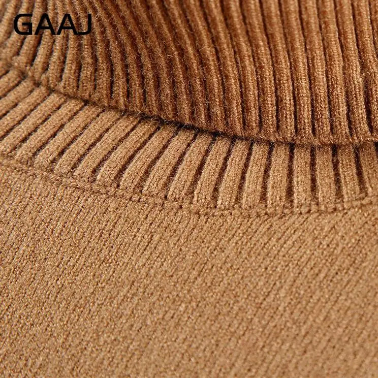 Men's turtleneck sweater long sleeve fine-knit sweater