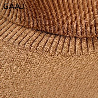Men's turtleneck sweater long sleeve fine-knit sweater