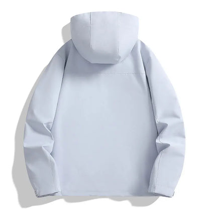 3-in-1 Outdoorjacke mit Kapuze für Herren winddicht wasserabweisend mit Fleece-Innenfutter