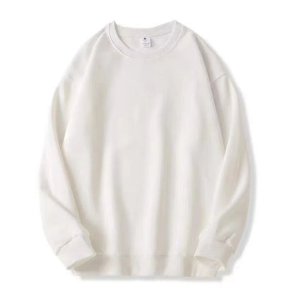 Unisex Long-Sleeve Crew-Neck Basic Pullover Sweatshirt