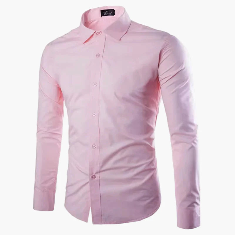 Men's Slim Fit Long Sleeve Business Casual Shirt – Modern Stylish Shirt for Office and Everyday Wear