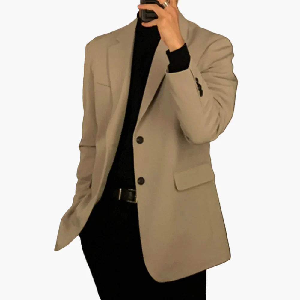 Men's Blazer Modern Business Casual – Elegant Jacket for Office & Everyday Use