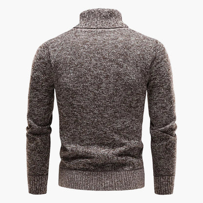 Men's turtleneck sweater knitwear winter comfort casual
