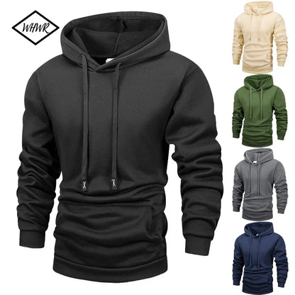 Unisex hoodie with kangaroo pocket and drawstring