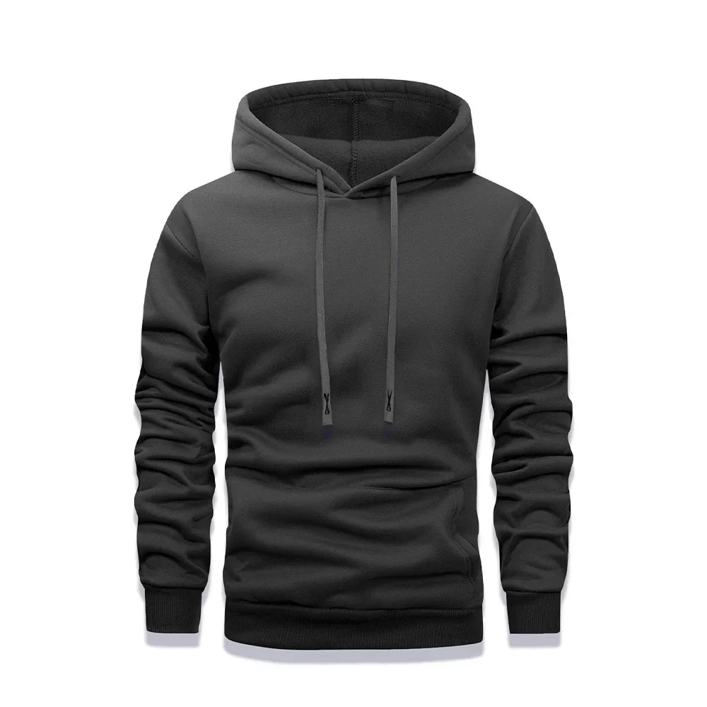 Unisex hoodie with kangaroo pocket and drawstring
