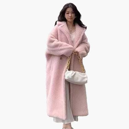 Damen Langer Oversize Mantel – Modischer Wintermantel für Alltag & Freizeit