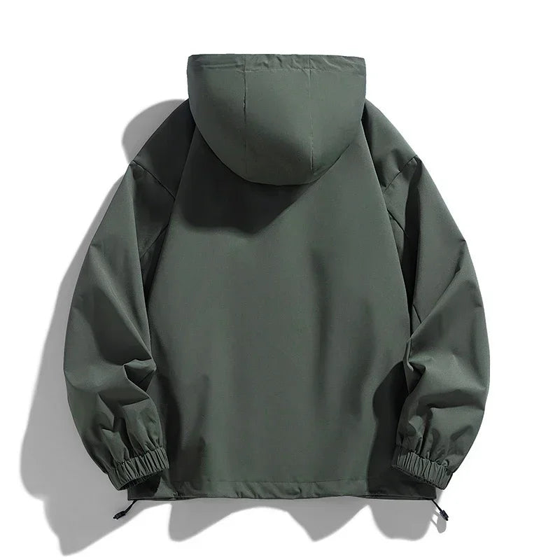 Men's transitional hooded jacket, windproof lightweight outdoor jacket