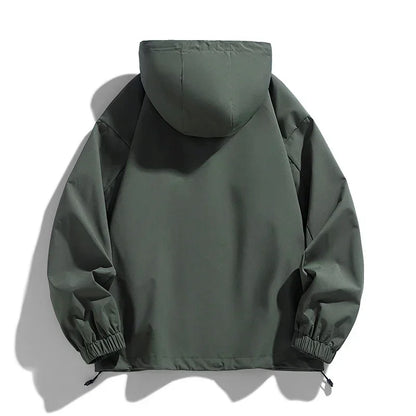 Men's transitional hooded jacket, windproof lightweight outdoor jacket
