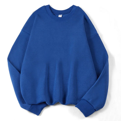 Oversized Sweatshirt Rundhals Langarm Pullover Damen Freizeit
