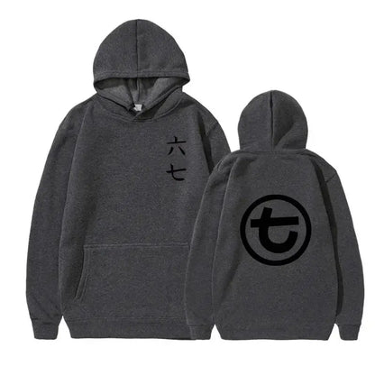 Unisex hoodie with kangaroo pocket and graphic print