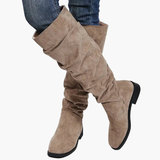 Damen Stiefel Kniehoch Bequemer Freizeitlook Modisch