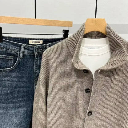 Herren Strickjacke im Freizeit-Stil – Lässiger Cardigan für Alltag und Büro