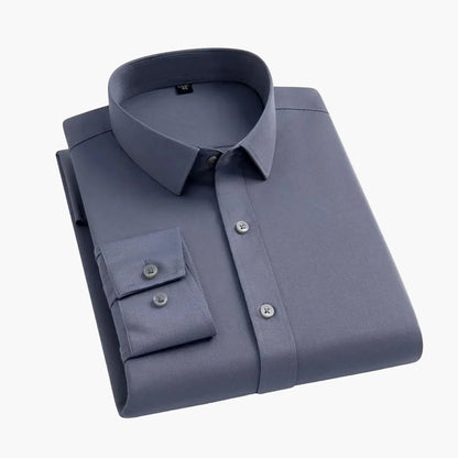 Men's Business Stretch Shirt – Modern, Comfortable Long-Sleeve Shirt for Office & Everyday Use