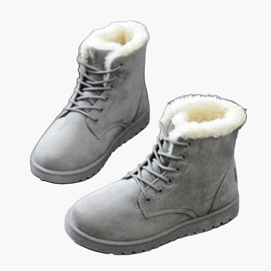Women's Winter Ankle Boots Cozy Warm with Laces – Outdoor & Everyday Use