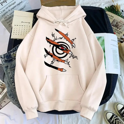 Hoodie with graphic print, hood, and kangaroo pocket