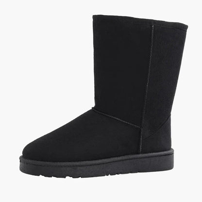 Damen Winter Freizeitstiefel mit flacher Sohle – Bequeme warme Alltagsboots