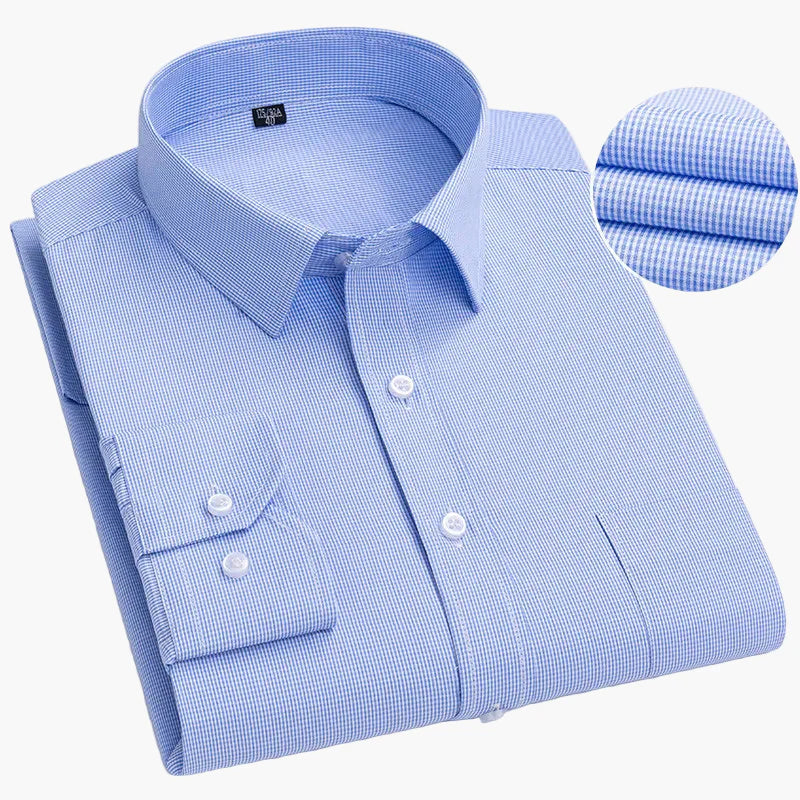 Men's Business Shirt with Stripes – Classic Style for Office & Everyday Use