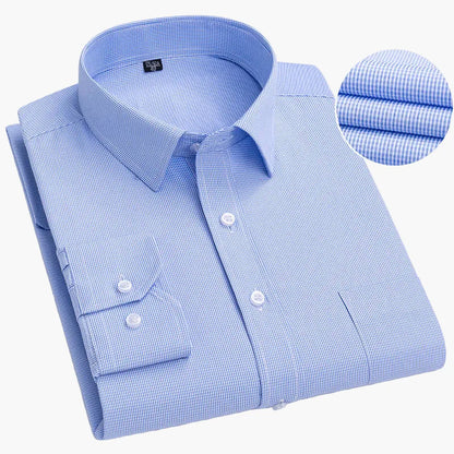 Men's Business Shirt with Stripes – Classic Style for Office & Everyday Use