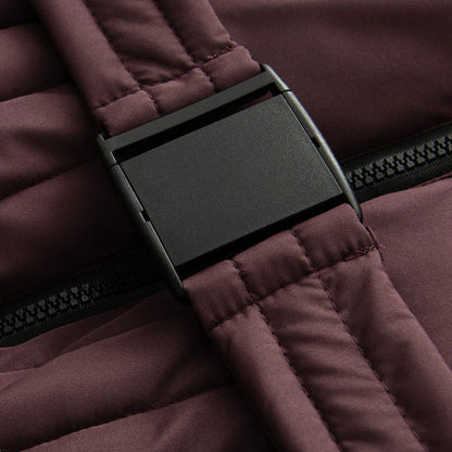 Damen Steppjacke mit Gürtel & hohem Kragen – Winterjacke