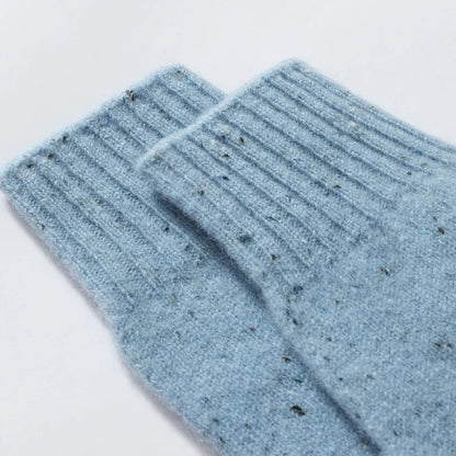 Unisex Langarm Pullover mit Rundhals und Sprenkelmuster