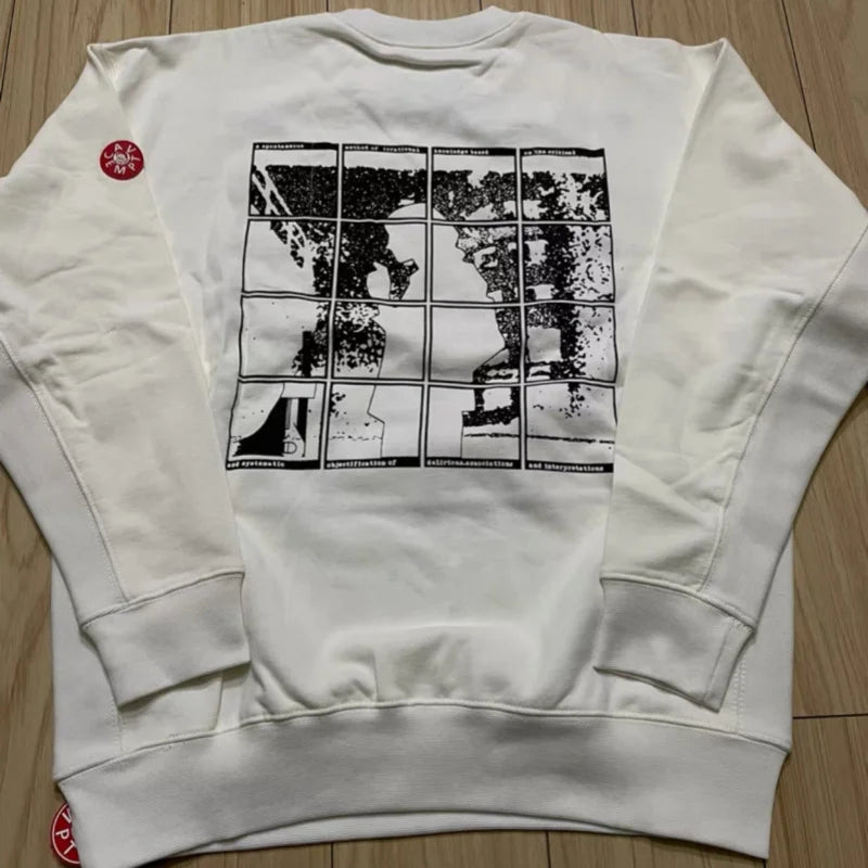 Unisex long-sleeve crew-neck sweatshirt with print