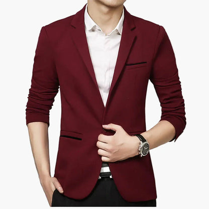 Men's Blazer Modern Slim Fit Business Casual Jacket