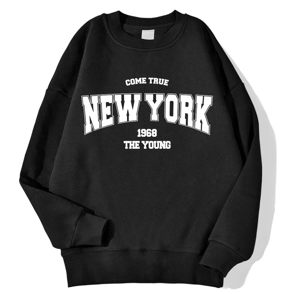 Unisex Sweatshirt Rundhals mit Print – Diverse Farben