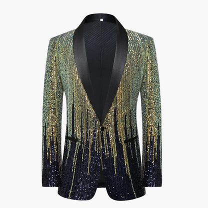 Men's Tuxedo Jacket – Sparkling, Modern, For Stage and Events, Extravagant Design