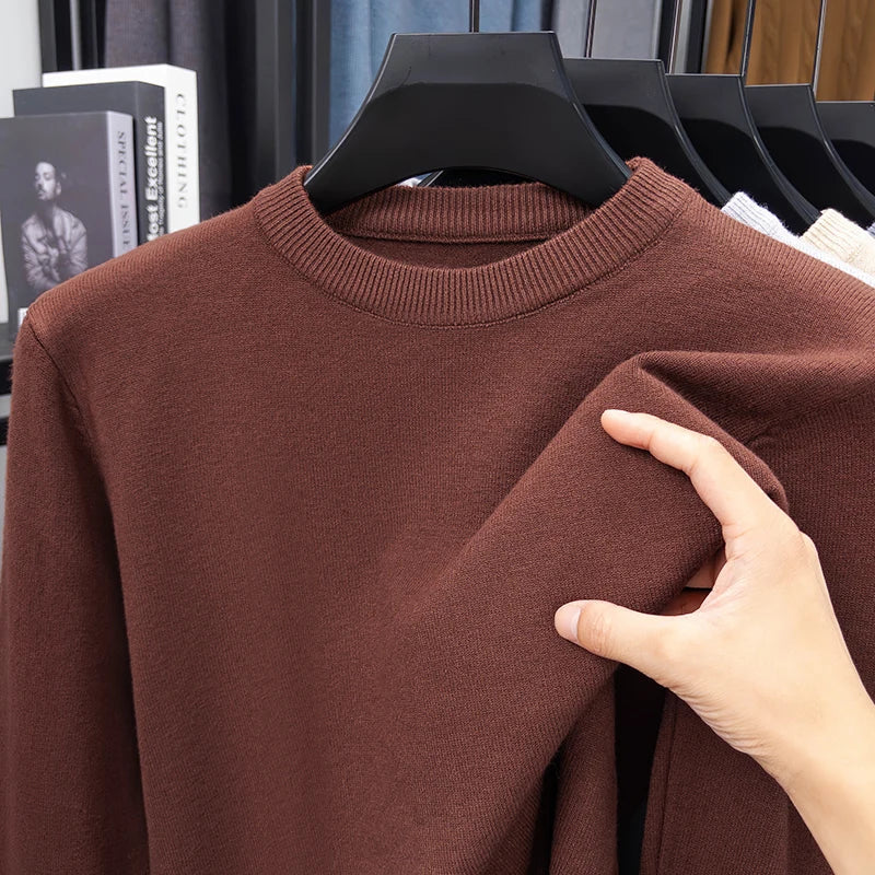 Unisex long-sleeve crew-neck sweater in various colors