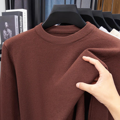Unisex long-sleeve crew-neck sweater in various colors