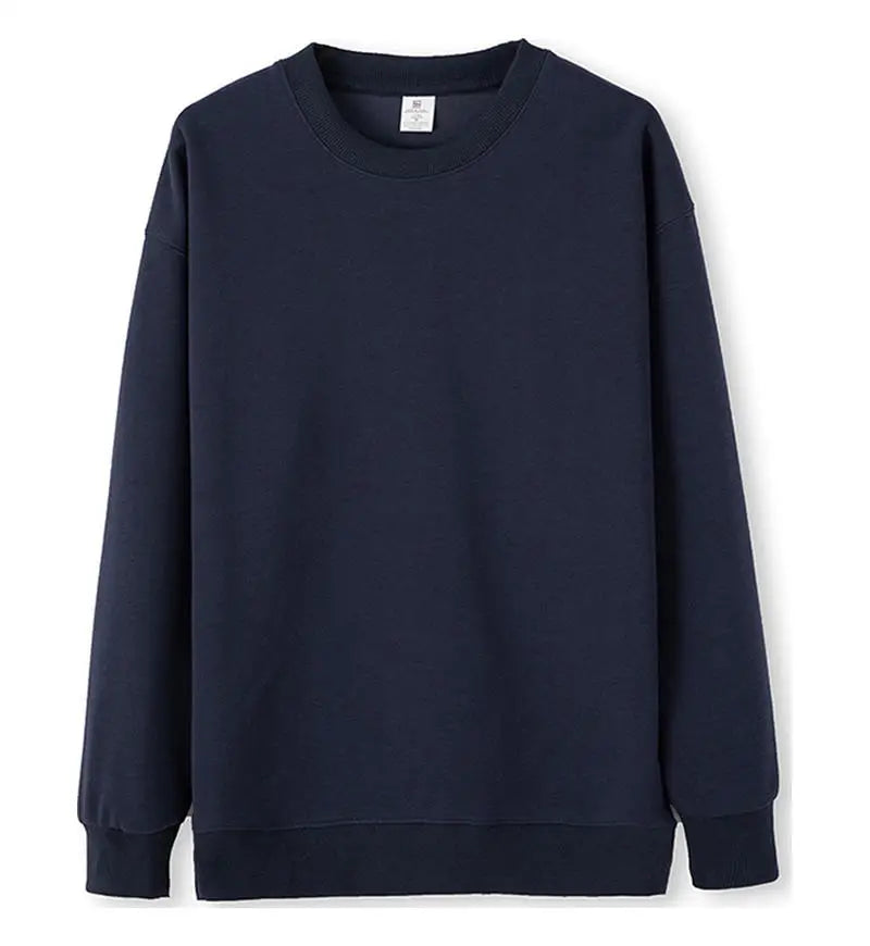 Unisex long-sleeve crew-neck basic sweater in various colors