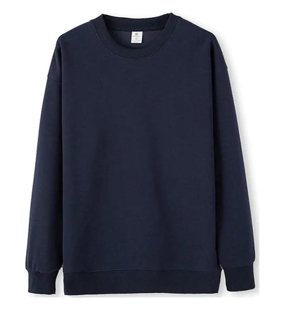 Unisex long-sleeve crew-neck basic sweater in various colors