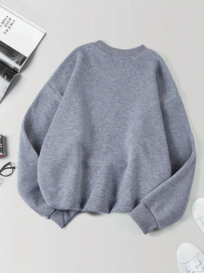 Unisex Sweatshirt Rundhals mit Print – Diverse Farben