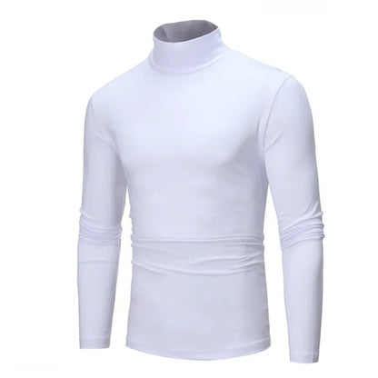Men's turtleneck sweater long sleeve slim fit