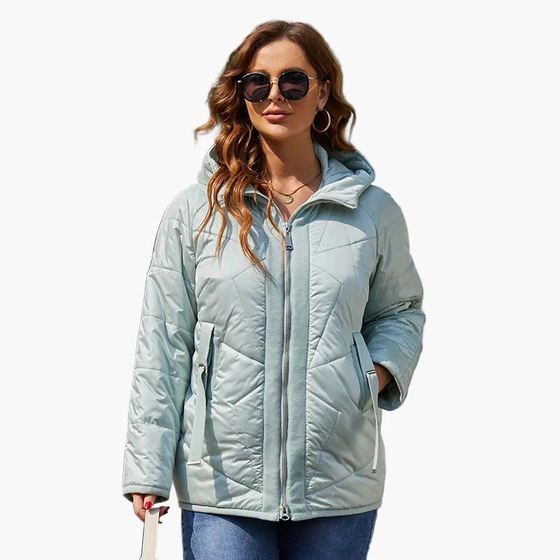Women's quilted jacket transitional jacket modern casual
